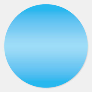 Pegatina Redonda Fondo degradado azul claro y azul bebé