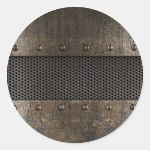 Pegatina Redonda Fondo del metal del Grunge