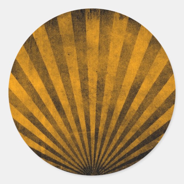 Pegatina Redonda Fondo del patrón retro (Anverso)