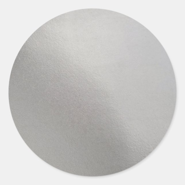 Pegatina Redonda fondo metálico plateado chispa de fondo (Anverso)