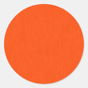 Pegatina Redonda Fondo naranja texturizado tranquilo y simple