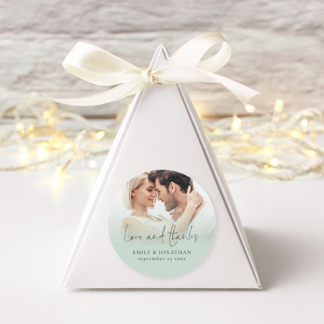 Pegatina Redonda Fondo superpuesto de amor y agradecimiento para bo (Subido por el creador)