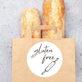 Pegatina Redonda Food Safety | Glutten Free Bakery Sticker