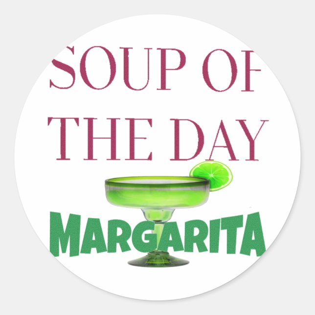 Pegatina Redonda For the margarita (Anverso)