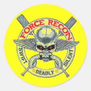 PEGATINA REDONDA FORCE RECON