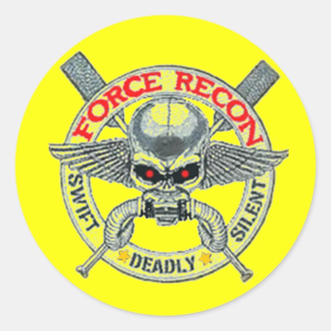 PEGATINA REDONDA FORCE RECON (Anverso)