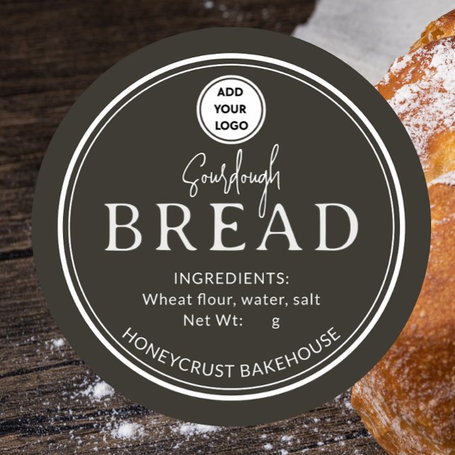 Pegatina Redonda Forest Brown Bakery Sourdough Bread Logo Sticker (Subido por el creador)