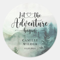 Forest Mist Adventure Mountains Baby Shower