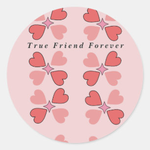 Pegatina Redonda "Forever Friends Journal: Apreciar cada momento"