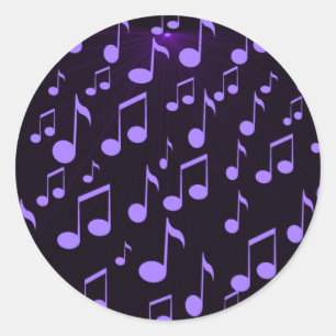 Pegatina Redonda Forever music_