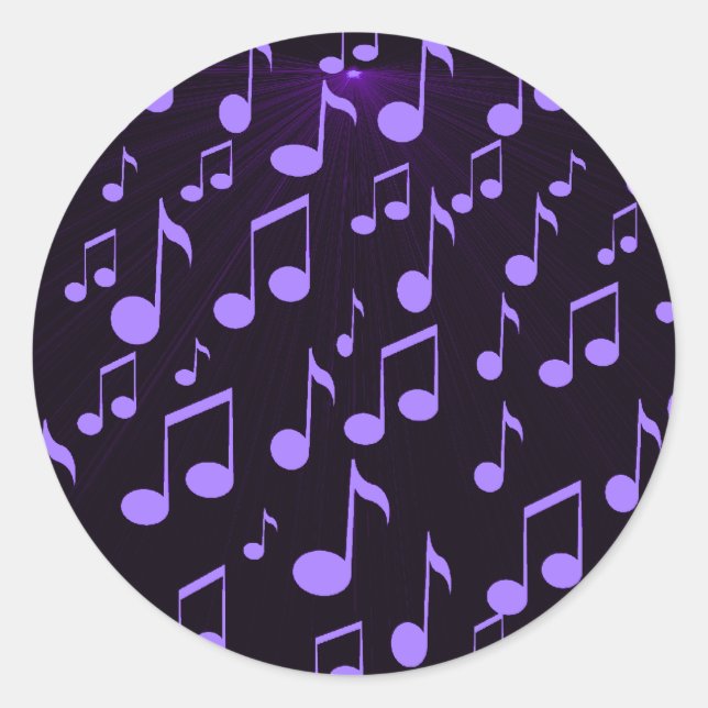 Pegatina Redonda Forever music_ (Anverso)
