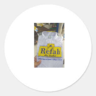 Pegatina Redonda Formato Clásico Personalizable: Hoja de Bolsas