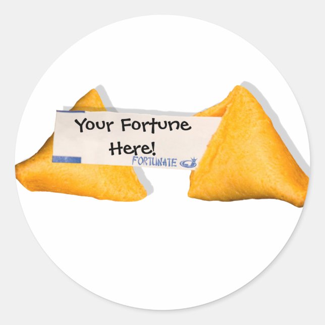 Pegatina Redonda FortunAte Life (Anverso)