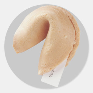 Pegatina Redonda Fortune Cookie