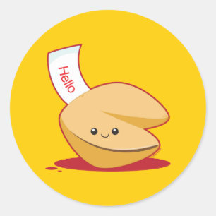 Pegatina Redonda Fortune Cookie