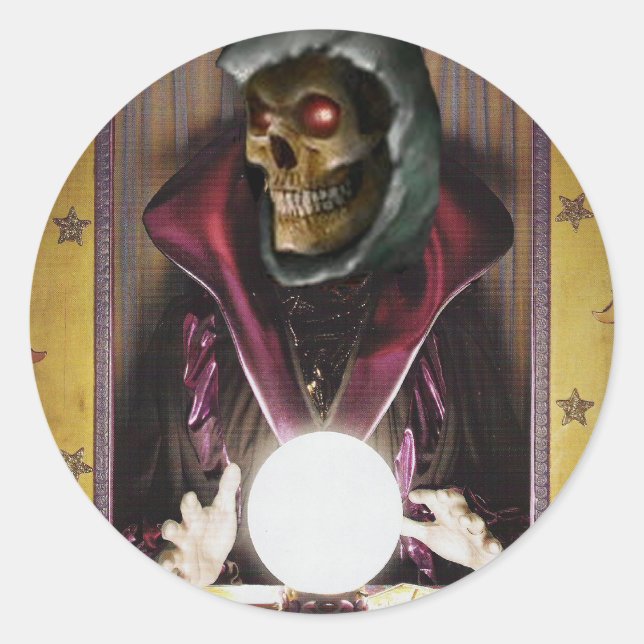 Pegatina Redonda Fortune Teller (Anverso)