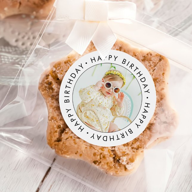 Pegatina Redonda Foto clásica de Personalizado simple (Subido por el creador)