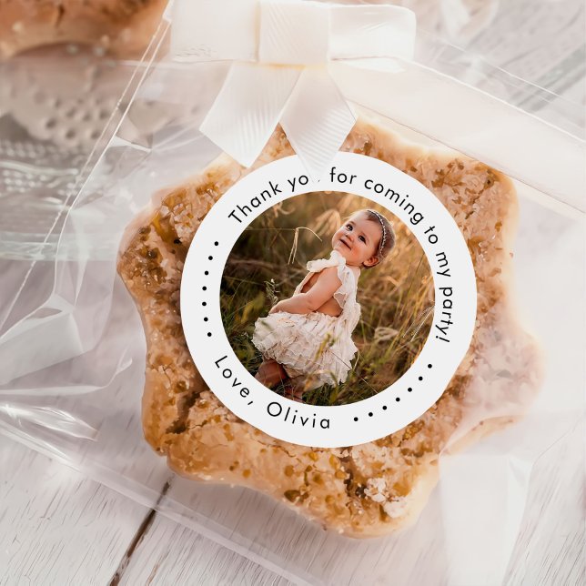 Pegatina Redonda Foto clásica de Personalizado simple (Subido por el creador)