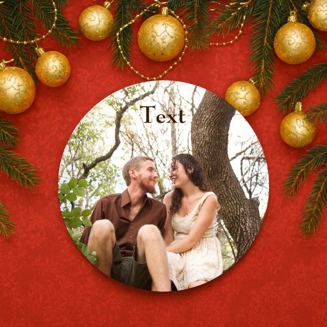 Pegatina Redonda Foto corta (Subido por el creador)