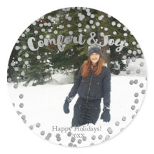 Foto de Navidad de vacaciones de plata Comfort & J