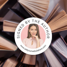 Pegatina Redonda Foto de perfil firmada por el autor