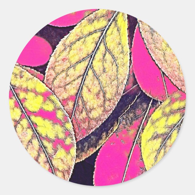 Pegatina Redonda Foto filtrada única (Anverso)