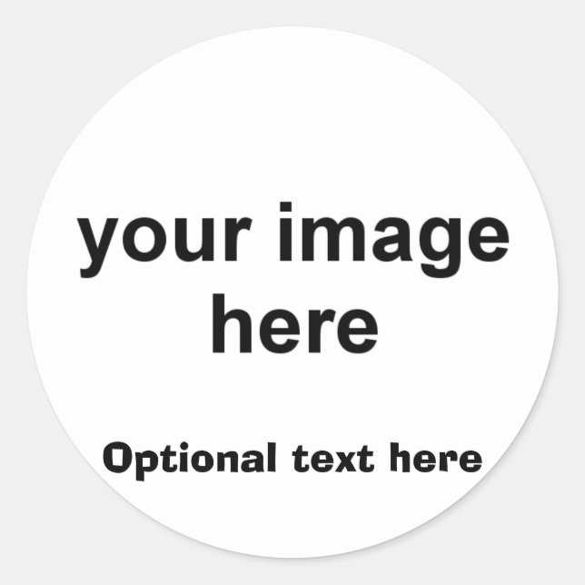 Pegatina Redonda Foto personalizada (Anverso)