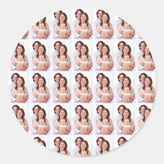 Pegatina Redonda Foto personalizada de Modern Family (Anverso)