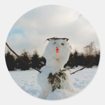 Foto real de snowman