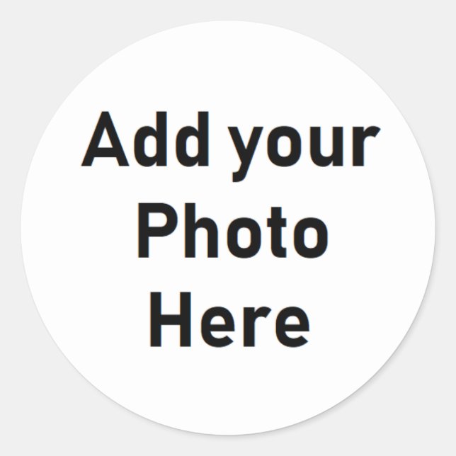 Pegatina Redonda Foto redonda personalizada Pegatinas pequeños (Anverso)