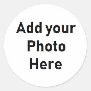 Pegatina Redonda Foto redonda personalizada Pegatinas pequeños