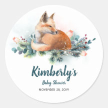Fox e Winter Woodland Baby Shower