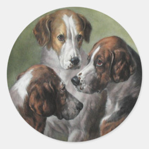 Pegatina Redonda Fox Hounds