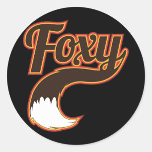 Pegatina Redonda Foxy