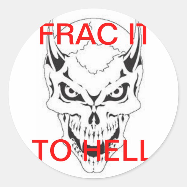 PEGATINA REDONDA FRAC DEVIL (Anverso)