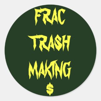 Pegatina Redonda frac trash