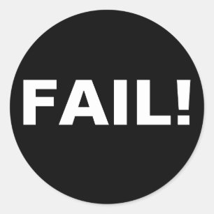 PEGATINA REDONDA ¡FRACASO!