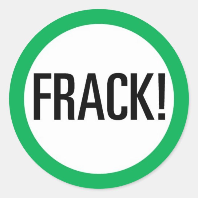 Pegatina Redonda ¡Frack! (Anverso)