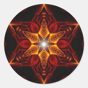 Pegatina Redonda Fractal Staritual