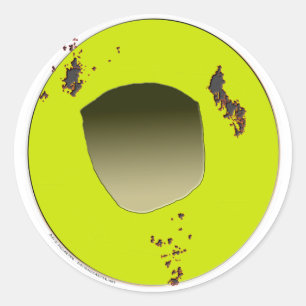 Pegatina Redonda Fragmento