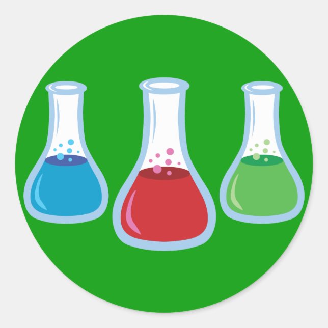 Pegatina Redonda Fragmentos de ciencia (Anverso)
