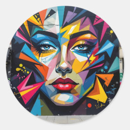 Pegatina Redonda Fragments Of Identity - 