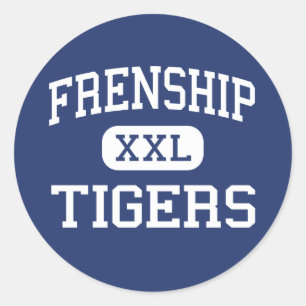 Pegatina Redonda Francia - Tigres - Junior - Wolfforth Texas