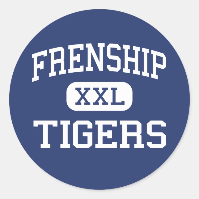 Pegatina Redonda Francia - Tigres - Junior - Wolfforth Texas (Anverso)