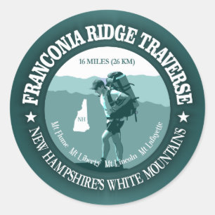 Pegatina Redonda Franconia Ridge Traverse