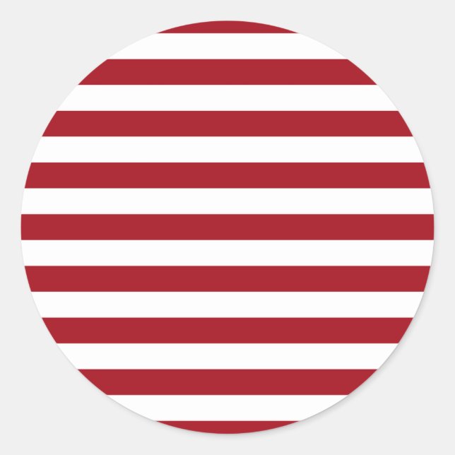 Pegatina Redonda franjas de bandera de letonia (Anverso)