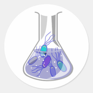Pegatina Redonda Frasco de cultura