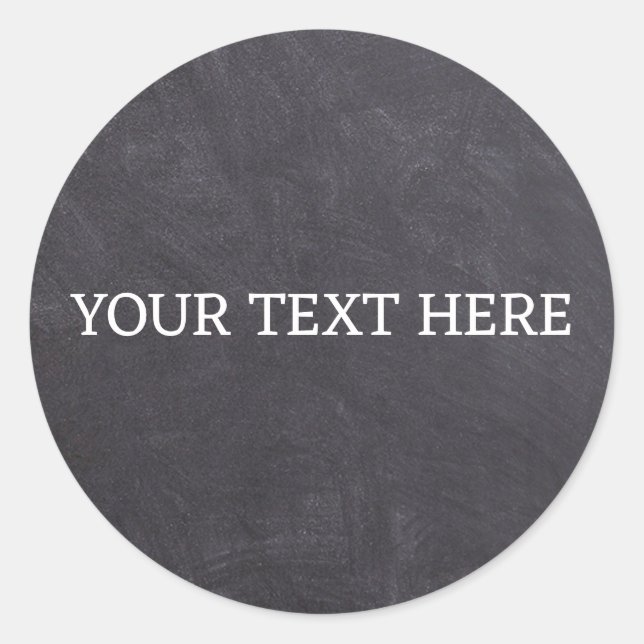 Pegatina Redonda Frasco de Especias Pizarra Clásico Redondo Círculo (Anverso)