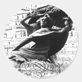 Pegatina Redonda Frederic Chopin