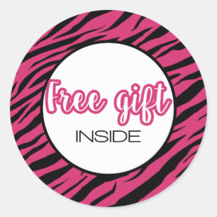 Pegatina Redonda Free gift inside- Marketing-Small business-Consult